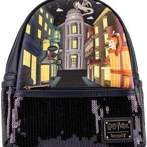 Harry Potter Loungefly Backpack with Sequin Detail Diagon Alley